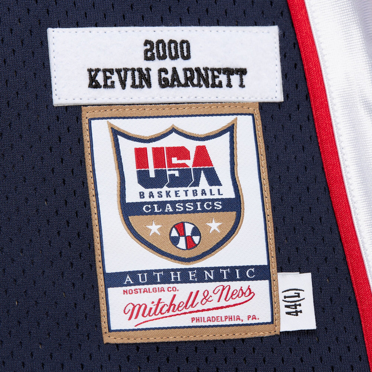 Team USA Authentic Jersey Kevin Garnett 2000