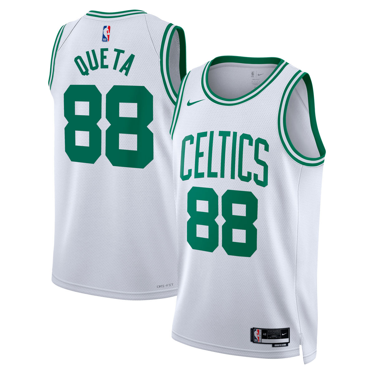 Boston Celtics Association Edition Swingman Jersey - White - Neemias Queta - Unisex
