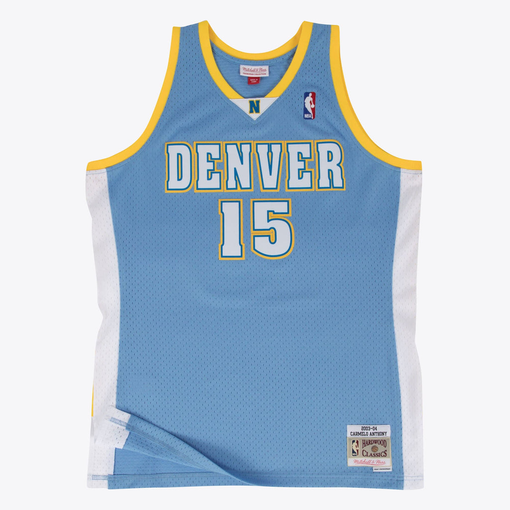 Denver Nuggets Carmelo Anthony 2003-04 Hardwood Classics Road Swingman Jersey - Blue - Mens