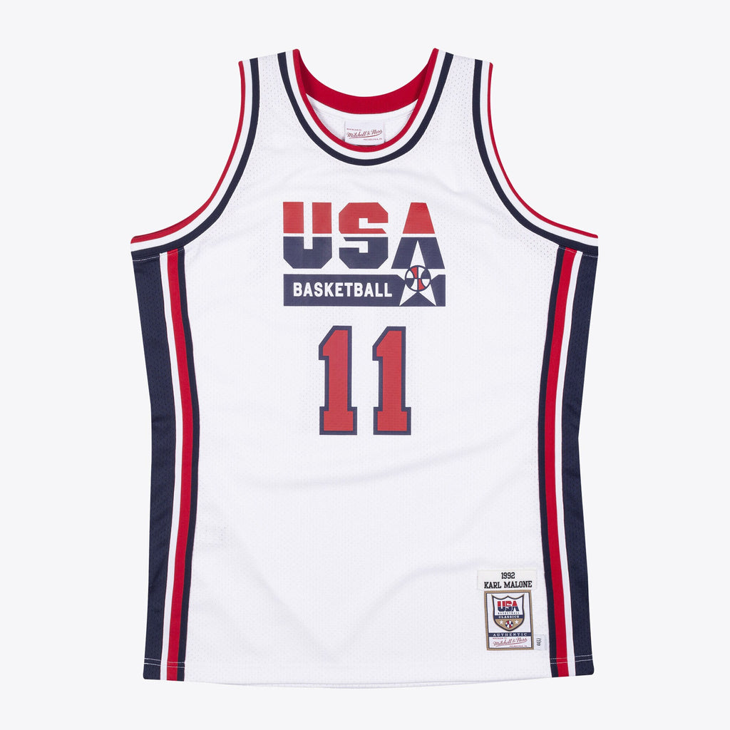USA Basketball Authentic Jersey Karl Malone 1992