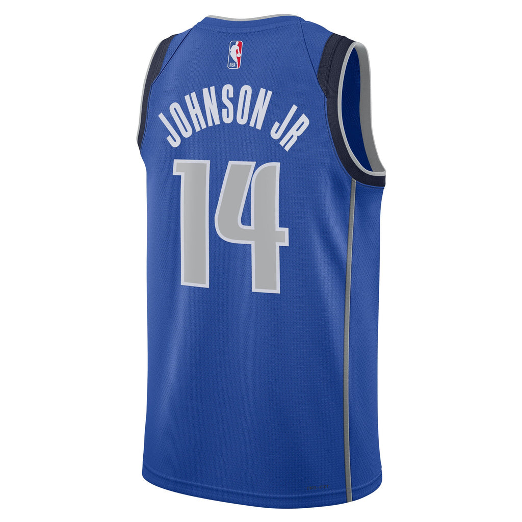 Dallas Mavericks Icon Swingman Jersey - Blue - Morez Johnson Jr. - Unisex
