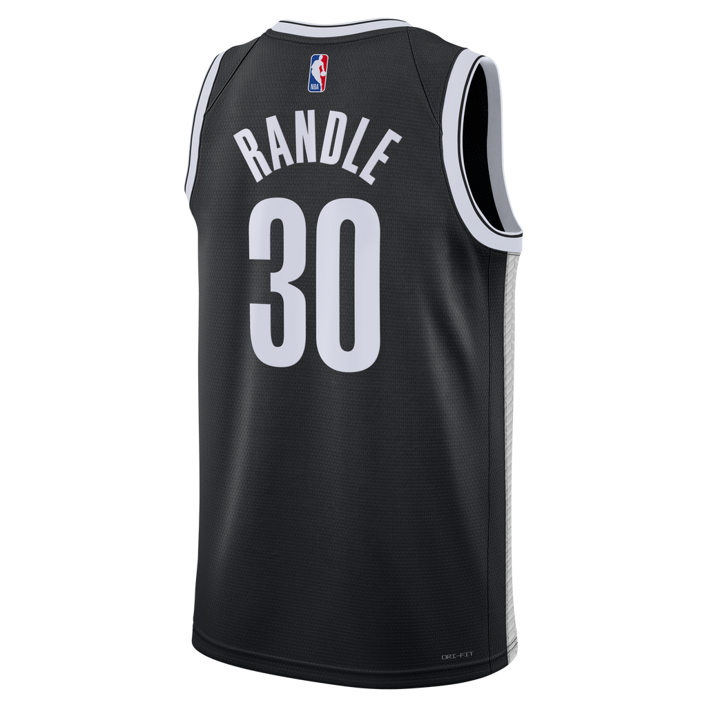 Brooklyn Nets Icon Swingman Jersey - Black - Julius Randle - Unisex