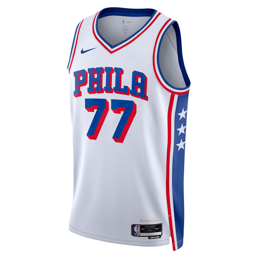 Philadelphia 76ers Association Edition Swingman Jersey - White - VJ Edgecombe - Unisex