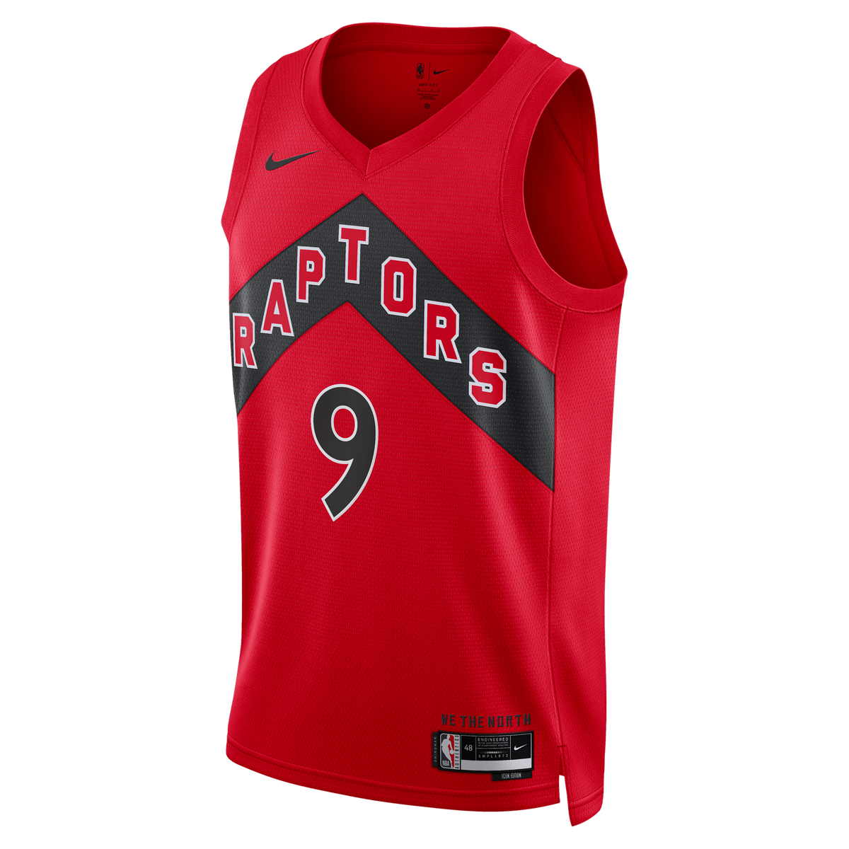 Toronto Raptors Icon Edition Swingman Jersey - Red - RJ Barrett - Unisex