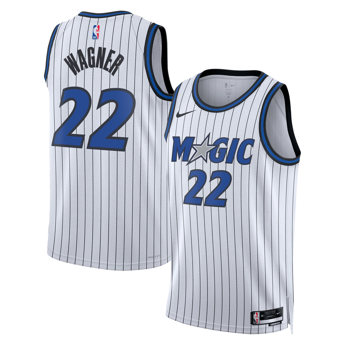Orlando Magic Replica Association Edition Swingman Jersey - White - Franz Wagner - Unisex