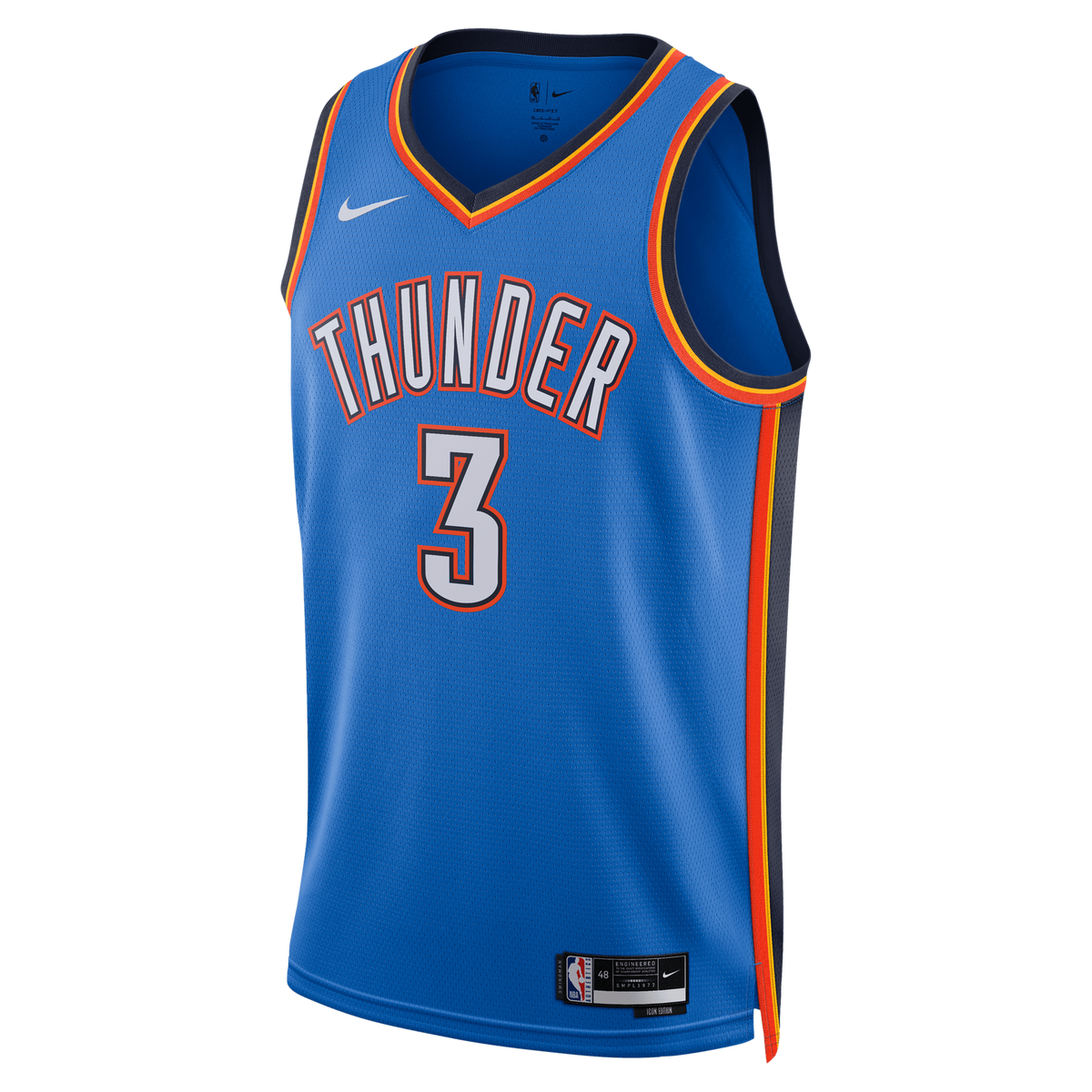 Oklahoma City Thunder Icon Edition Swingman Jersey - Blue - Jared McCain - Unisex