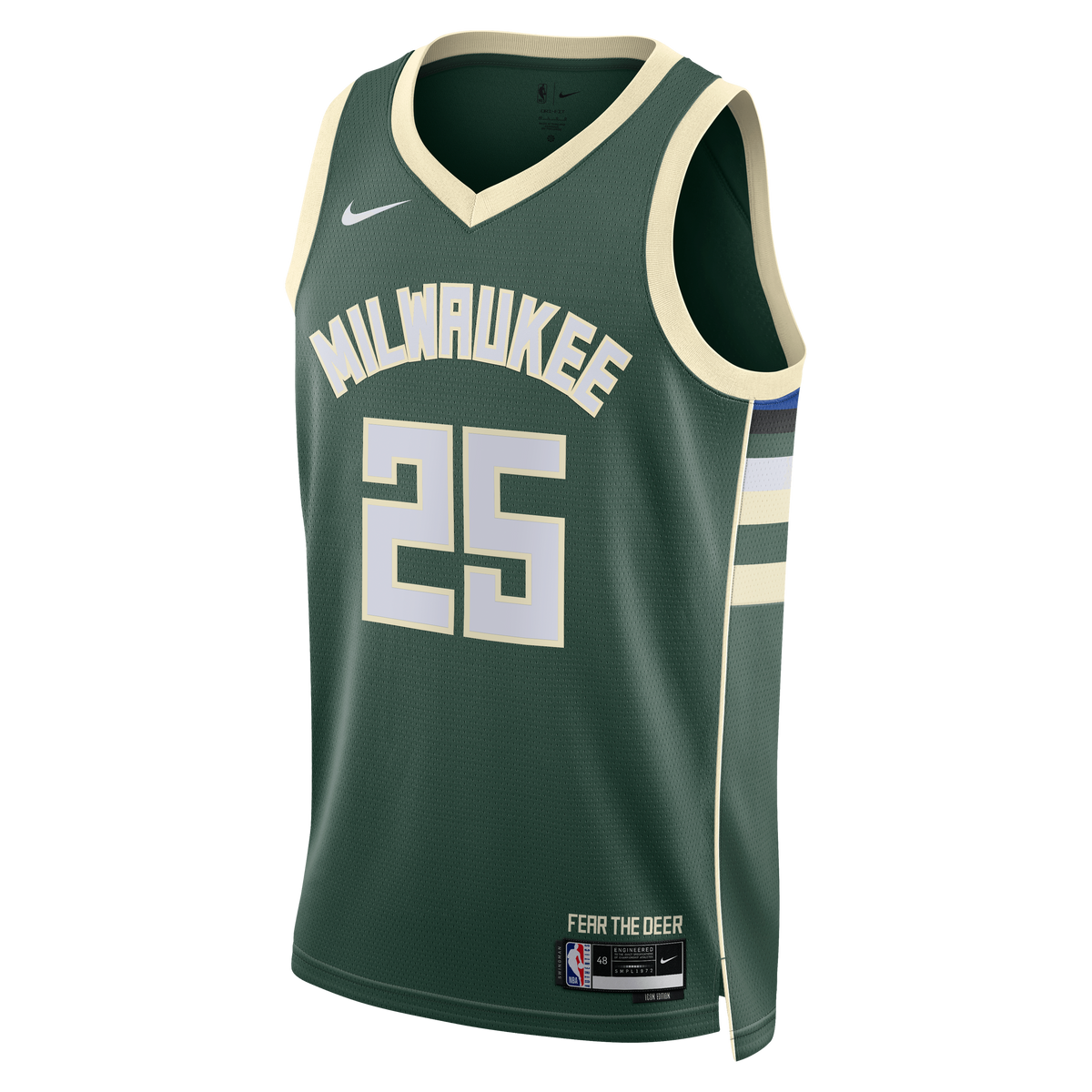 Milwaukee Bucks Icon Edition Swingman Jersey - White - Kasparas Jakučionis - Unisex
