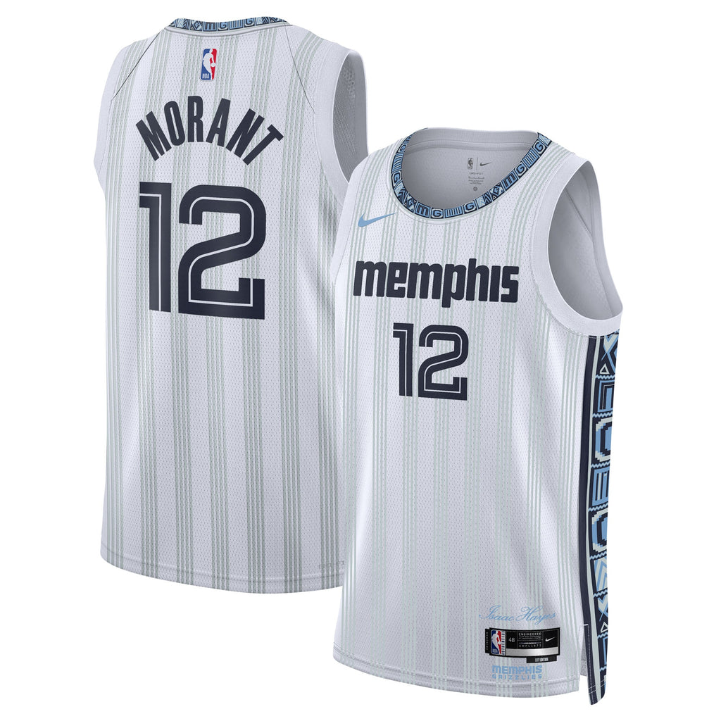 Memphis Grizzlies 2025/26 City Edition Swingman Jersey - Gray - Ja Morant - Unisex
