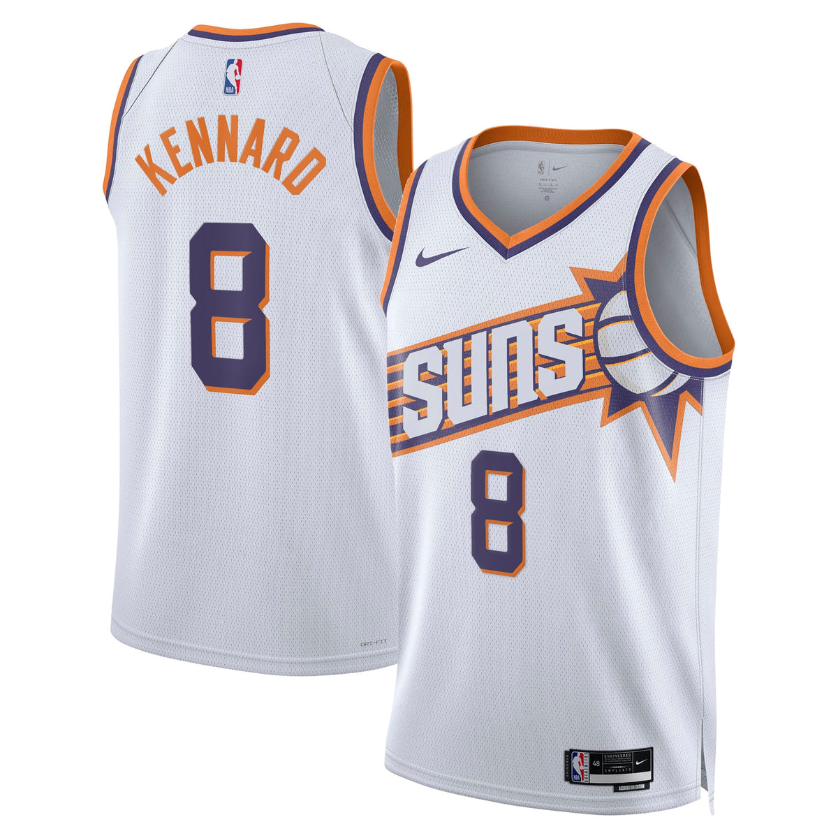 Phoenix Suns Association Edition Swingman Jersey - White - Luke Kennard - Unisex