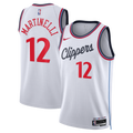 Los Angeles Clippers Replica Association Edition Swingman Jersey - White - Nick Martinelli - Unisex
