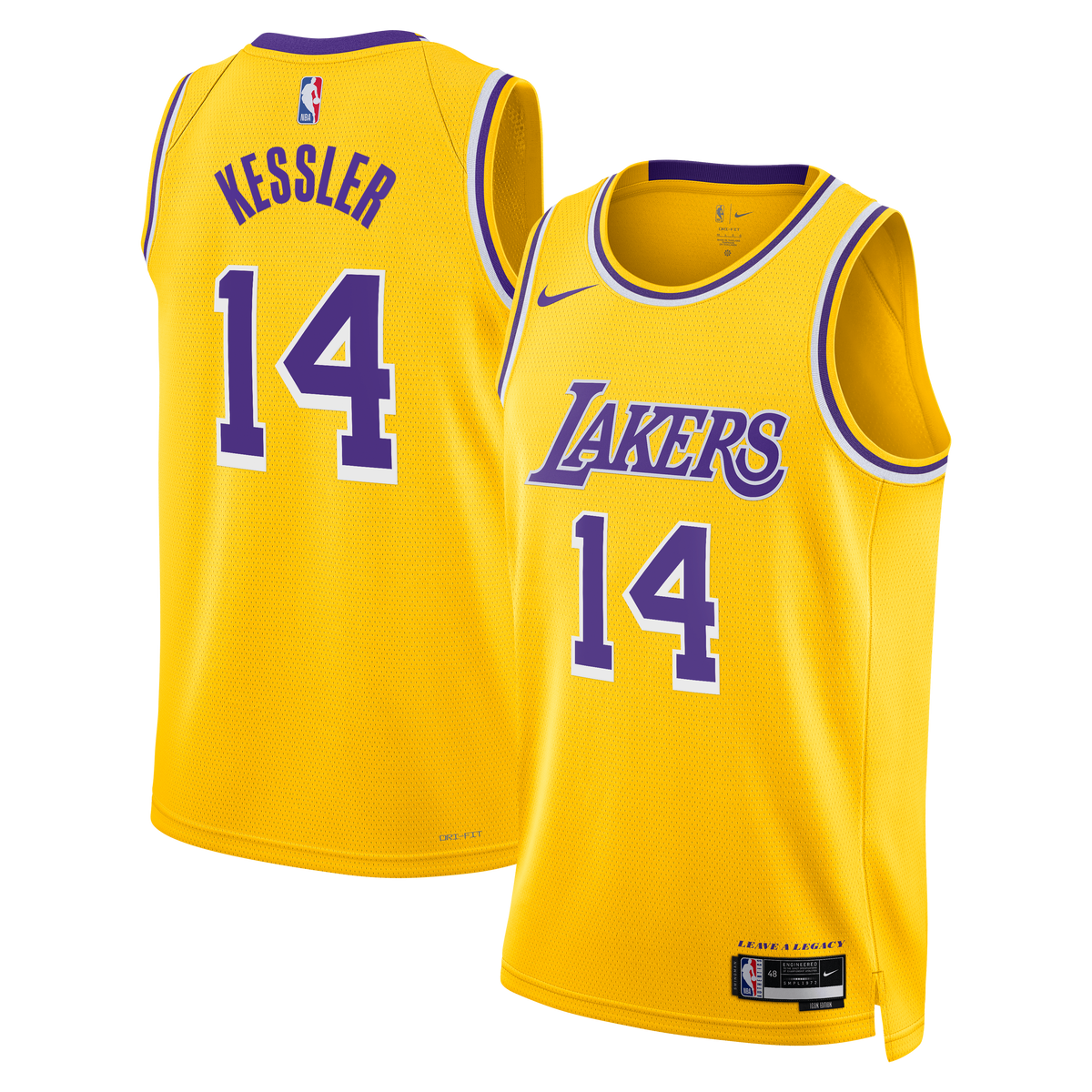 Los Angeles Lakers Icon Edition Swingman Jersey - Gold - Walker Kessler - Unisex