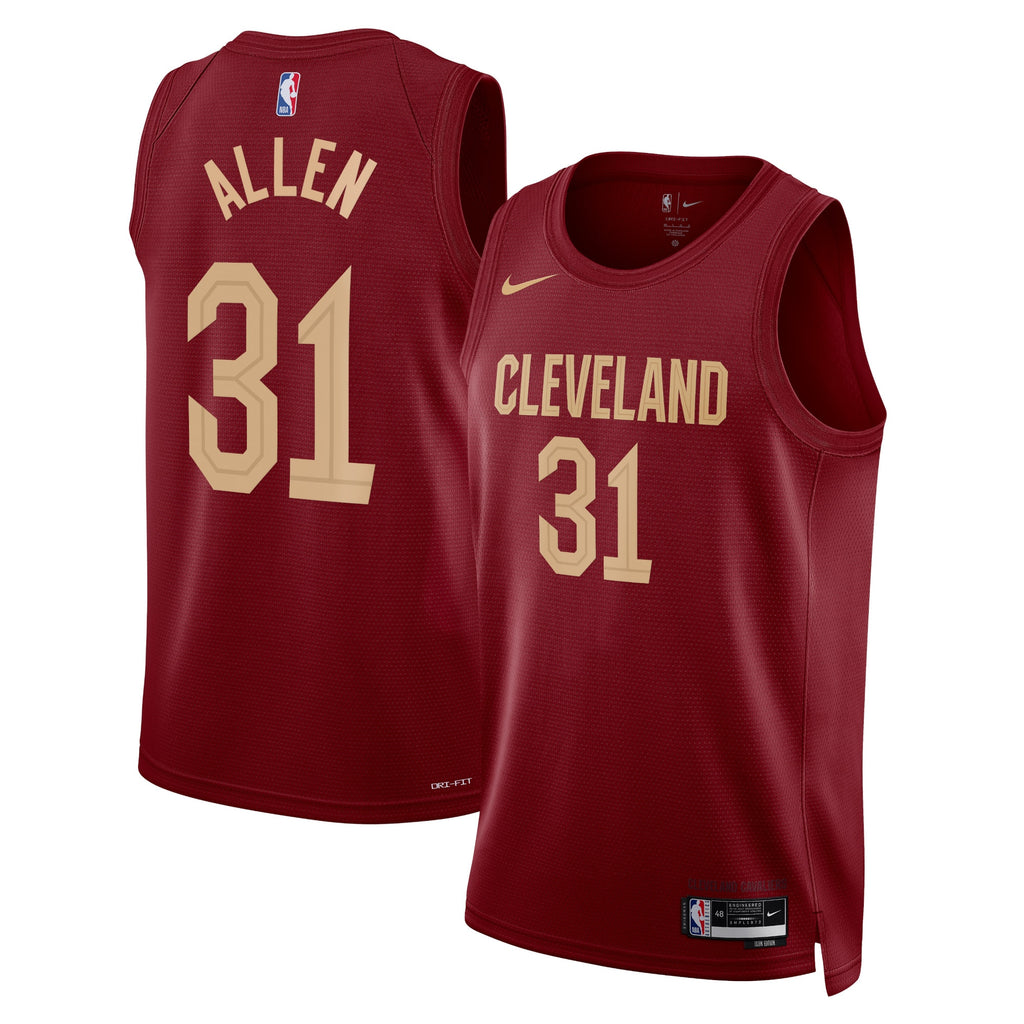 Cleveland Cavaliers Icon Edition Swingman Jersey - Maroon - Jarrett Allen - Unisex