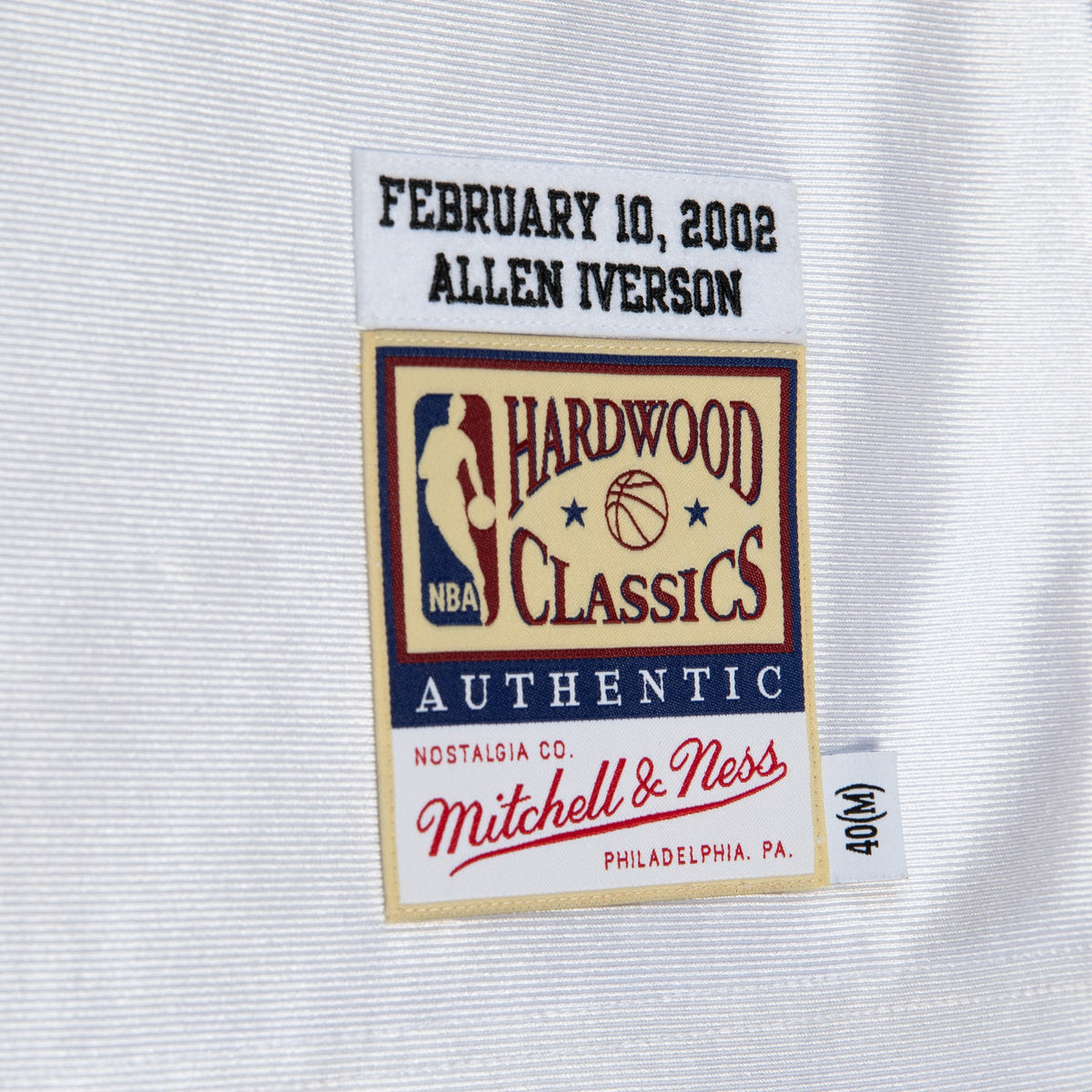 Philadelphia 76ers Allen Iverson 2002 All-Star East Authentic Jersey - White