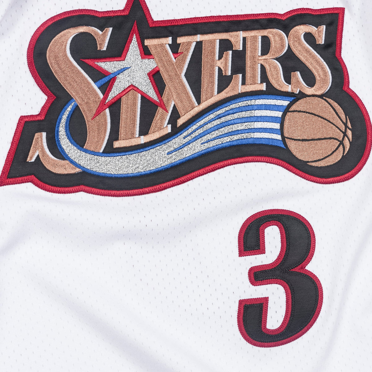 Philadelphia 76ers Allen Iverson 1997 Authentic Jersey - White
