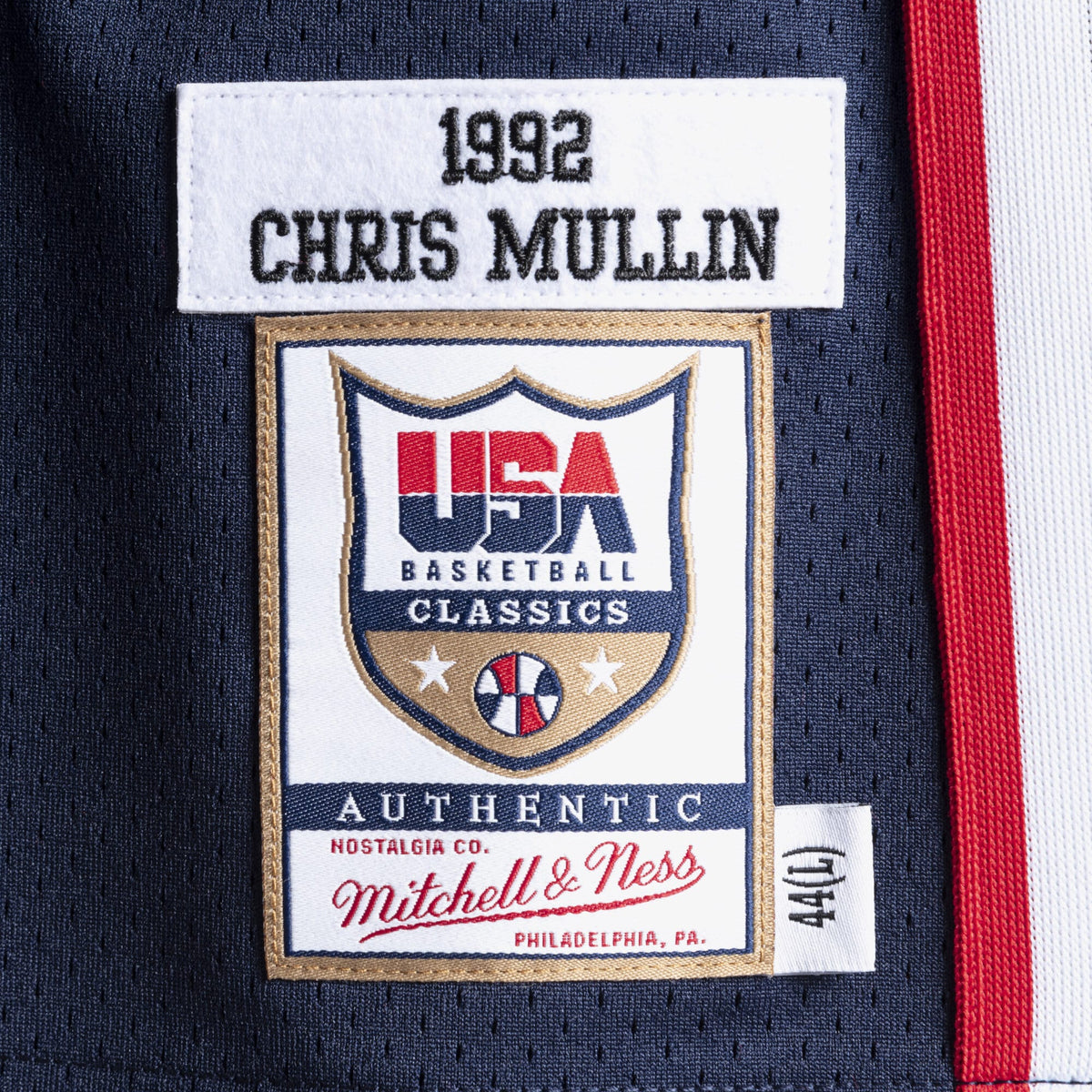 USA Basketball Authentic Jersey Chris Mullin 1992