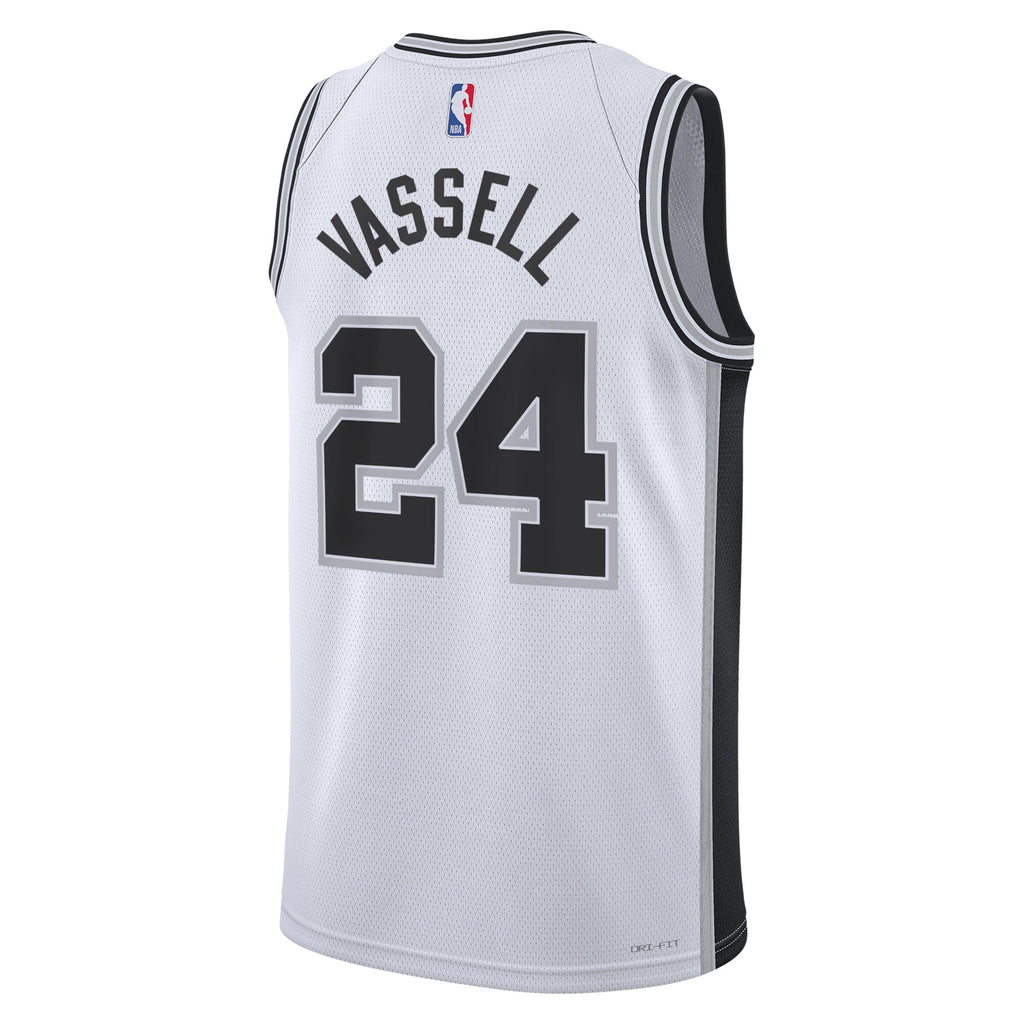 San Antonio Spurs Association Edition Swingman Jersey - White - Devin Vassell - Unisex