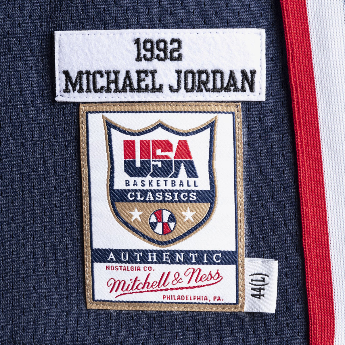 USA Basketball Authentic Jersey Michael Jordan 1992 Navy