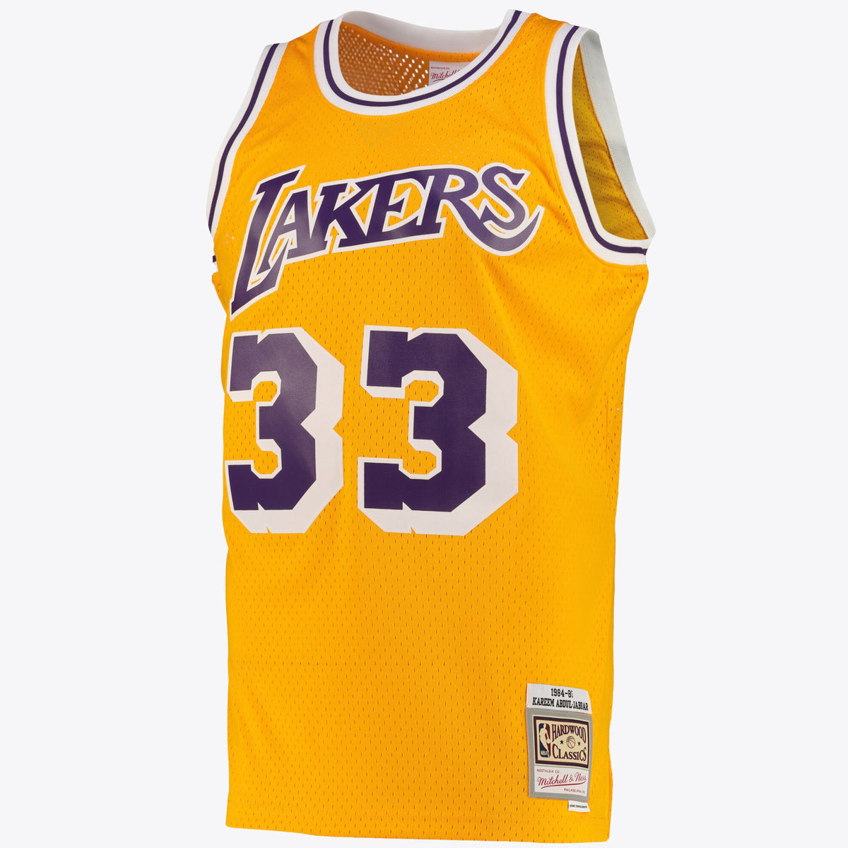 Los Angeles Lakers Kareem Abdul-Jabbar Road Swingman Jersey - Light Gold - Mens