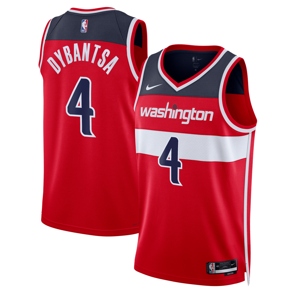 Washington Wizards Icon Swingman Jersey - Red - AJ Dybantsa - Unisex