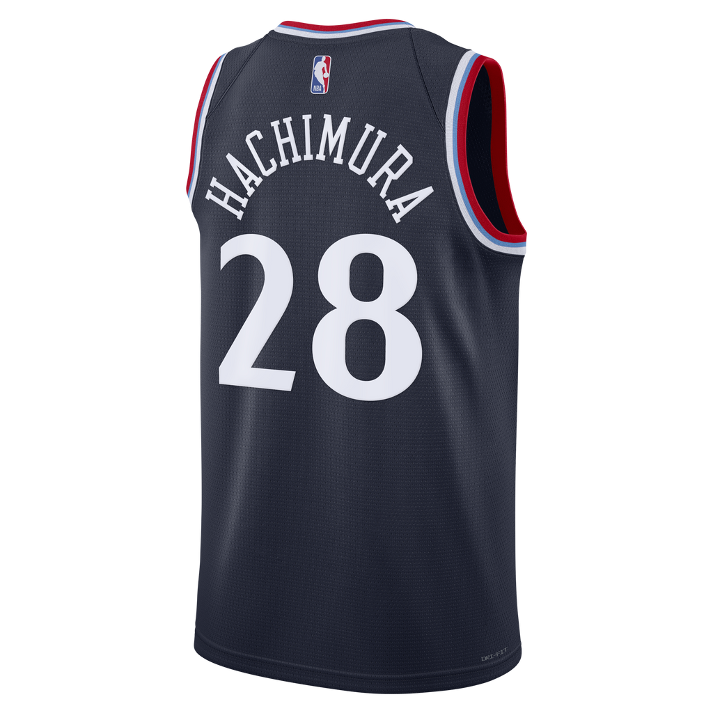 Los Angeles Clippers Replica Icon Edition Swingman Jersey - Navy - Rui Hachimura - Unisex