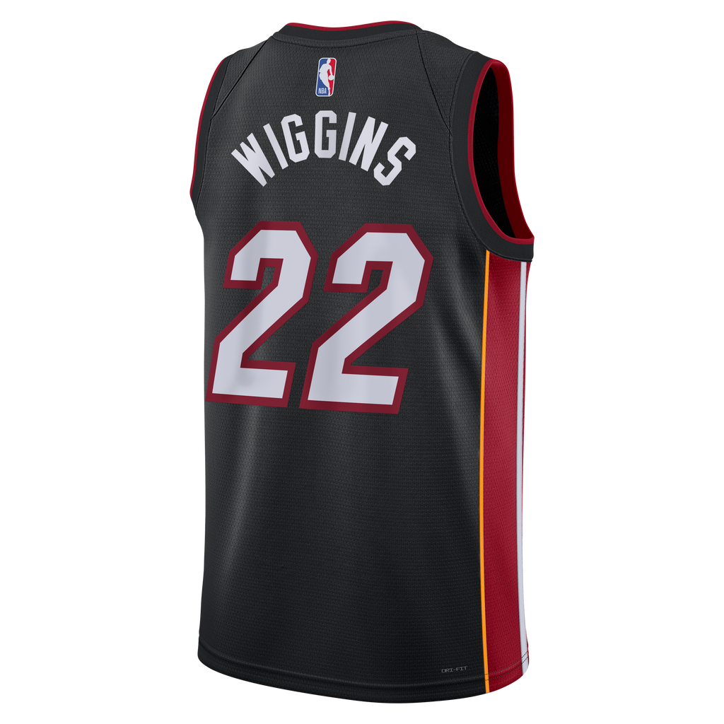 Miami Heat Icon Edition Swingman Jersey - Black - Andrew Wiggins - Unisex