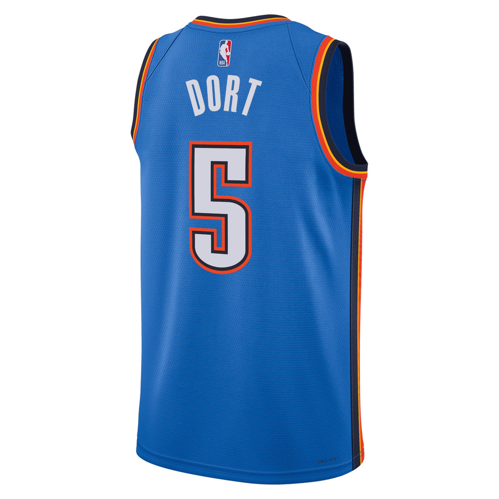 Oklahoma City Thunder Icon Edition Swingman Jersey - Blue - Luguentz Dort - Unisex