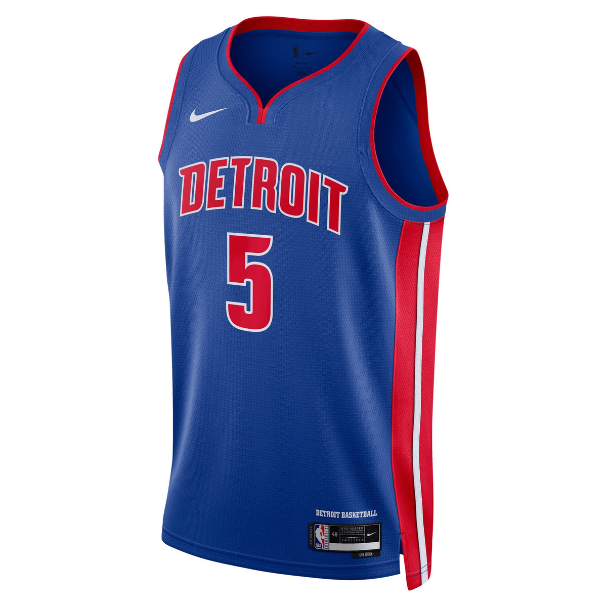 Detroit Pistons Icon Swingman Jersey NBA 2024 Draft First Round Pick - Blue - Ron Holland II - Unisex