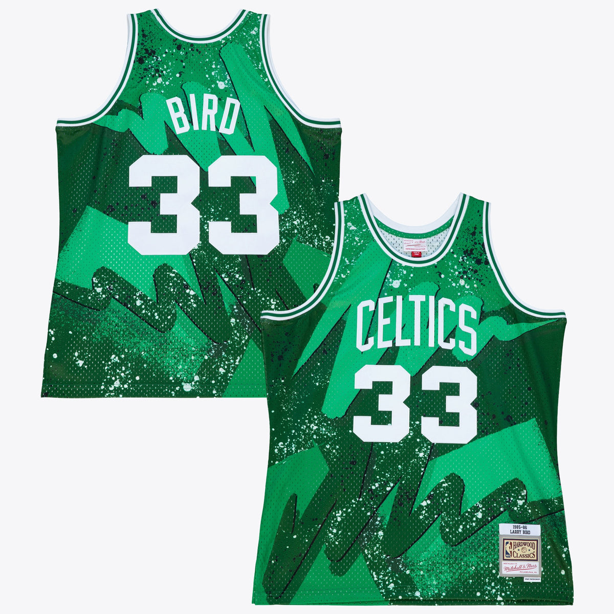 Boston Celtics Larry Bird 1985 Hyper Hoops Swingman Jersey - Green