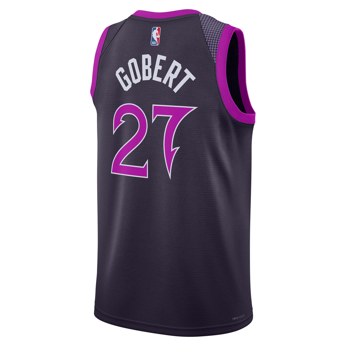Minnesota Timberwolves 2025/26 City Edition Swingman Jersey - Black - Rudy Gobert - Unisex