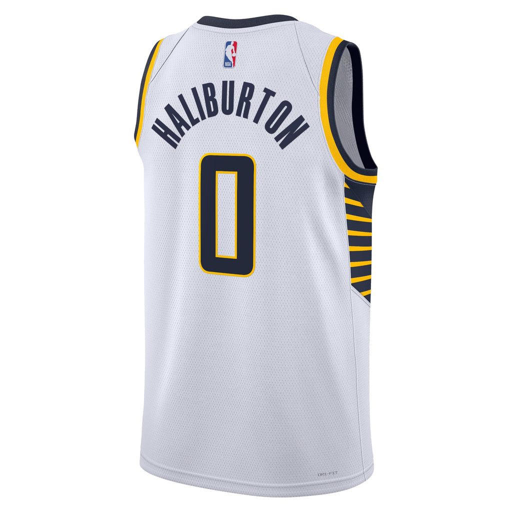Indiana Pacers Association Edition Swingman Jersey - White - Tyrese Haliburton - Unisex