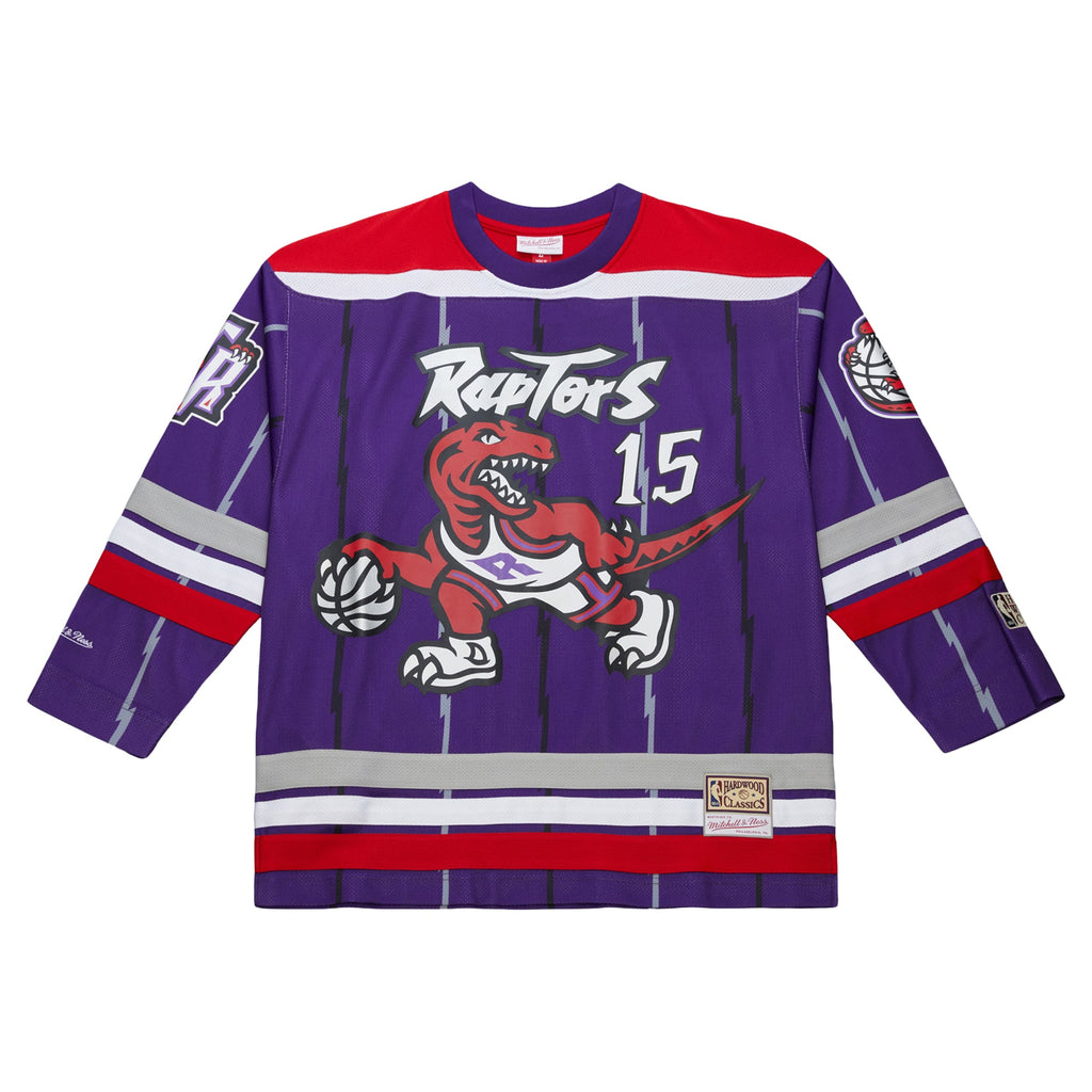 Unisex Vince Carter Purple Toronto Raptors Maxxed Out Fashion Hockey Jersey