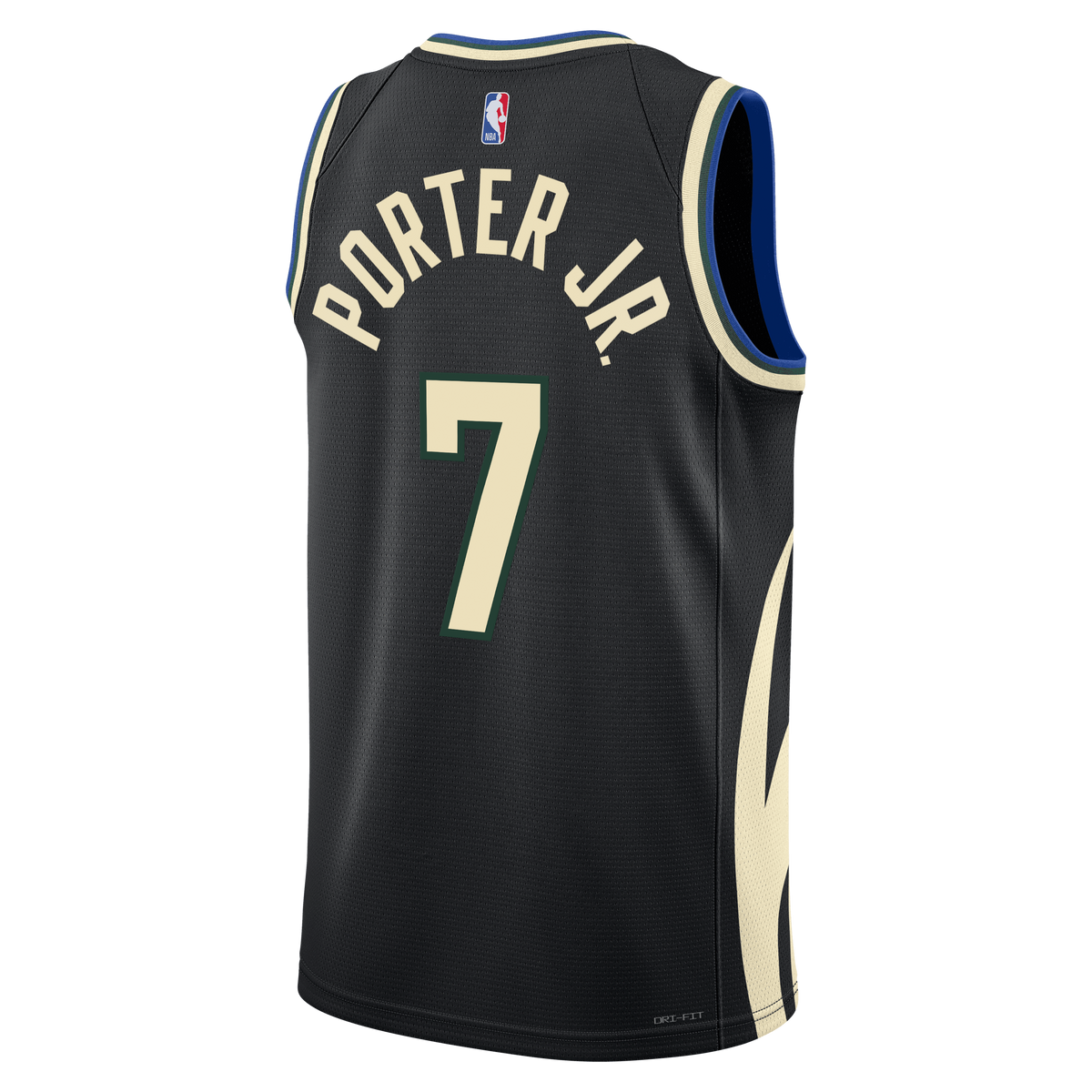 Milwaukee Bucks Jordan Brand Statement Edition Swingman Jersey - Hunter Green - Kevin Porter Jr. - Unisex