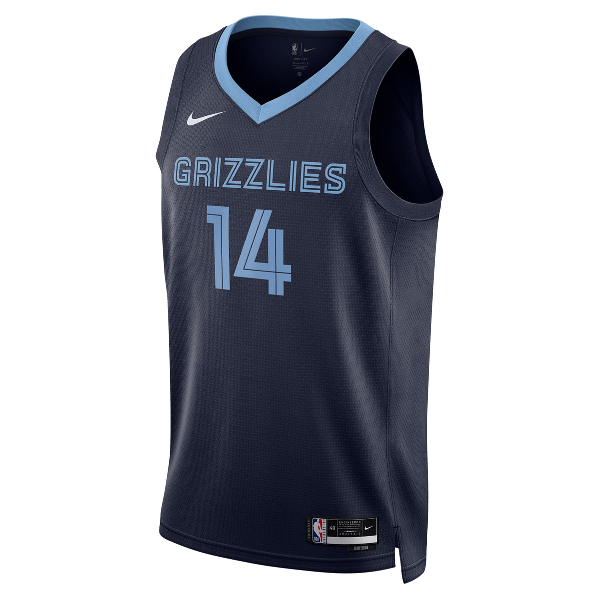 Memphis Grizzlies Icon Swingman Jersey - Navy - Zach Edey - Unisex