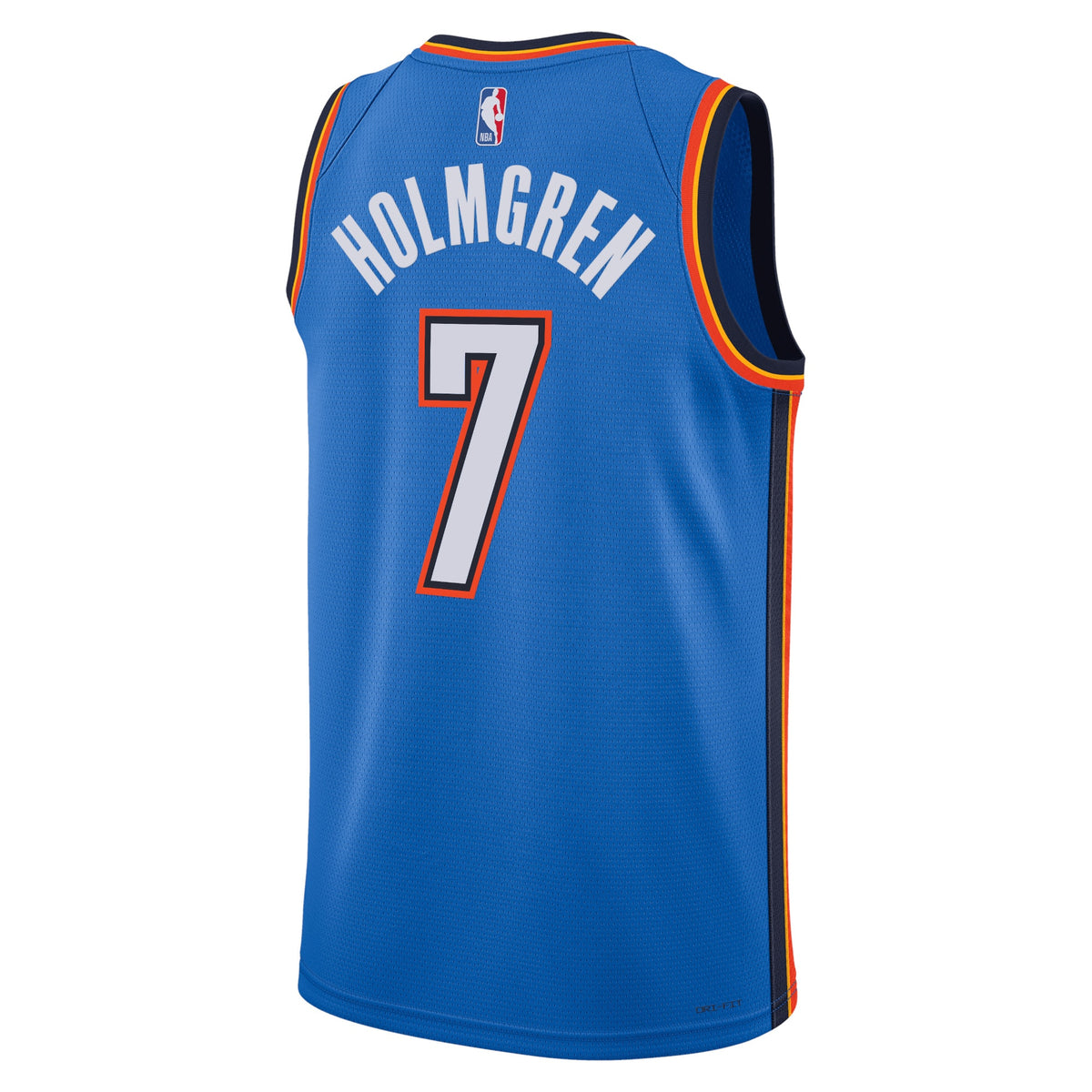 Oklahoma City Thunder Icon Edition Swingman Jersey - Blue - Chet Holmgren - Unisex
