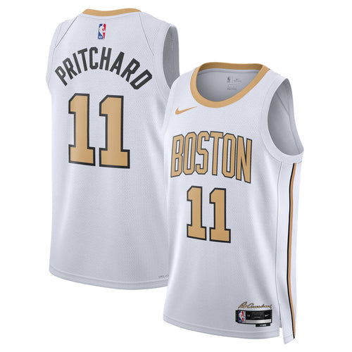 Boston Celtics 2025/26 City Edition Swingman Jersey - White - Payton Pritchard - Unisex
