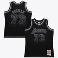 Los Angeles Lakers Dennis Rodman 1998 Contrast 2K Swingman Jersey - Black