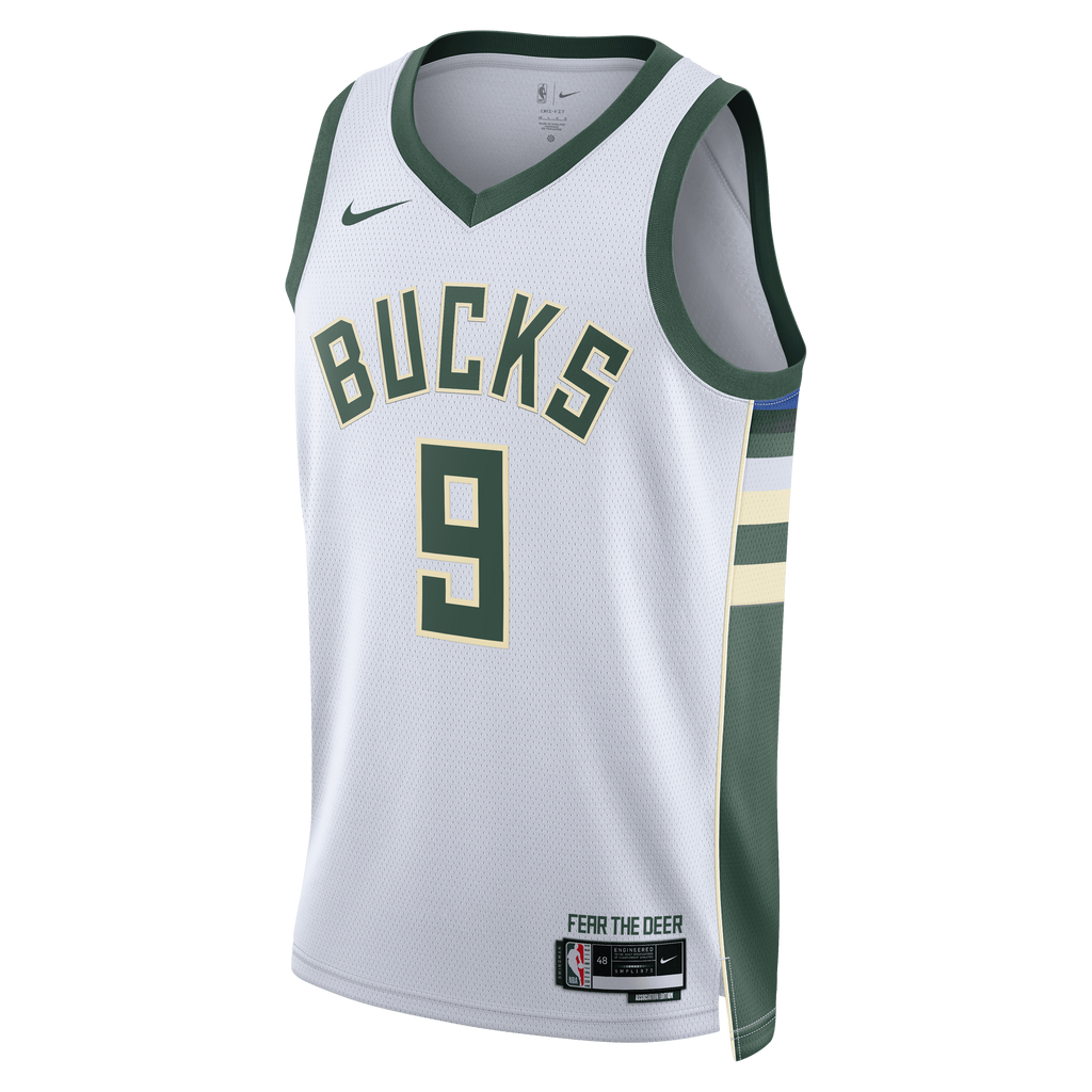 Milwaukee Bucks Association Edition Swingman Jersey - White - Kel'el Ware - Unisex