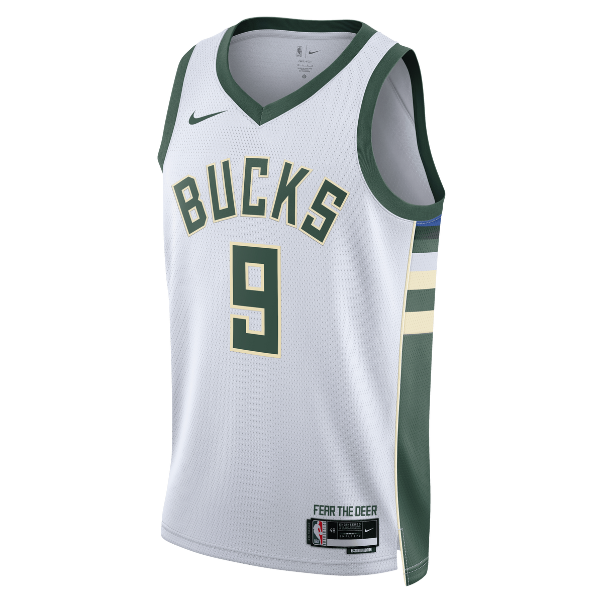 Milwaukee Bucks Association Edition Swingman Jersey - White - Kel'el Ware - Unisex