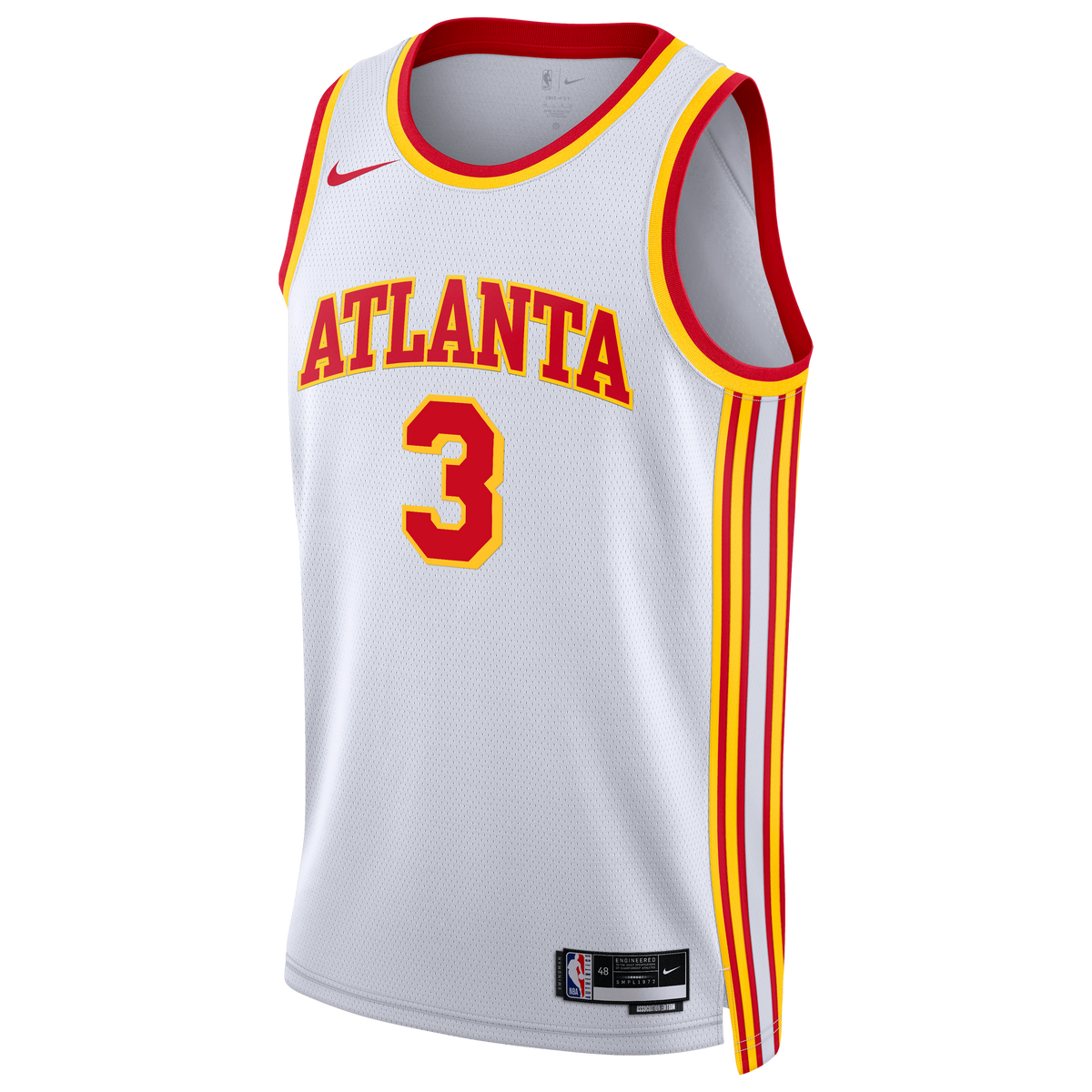 Atlanta Hawks Association Edition Swingman Jersey - White - CJ McCollum - Unisex