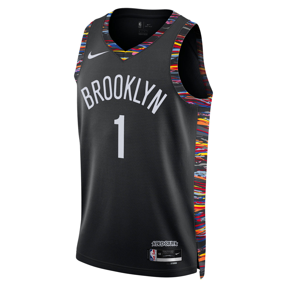 Brooklyn Nets 2025/26 City Edition Swingman Jersey - Black - Ziaire Williams - Unisex