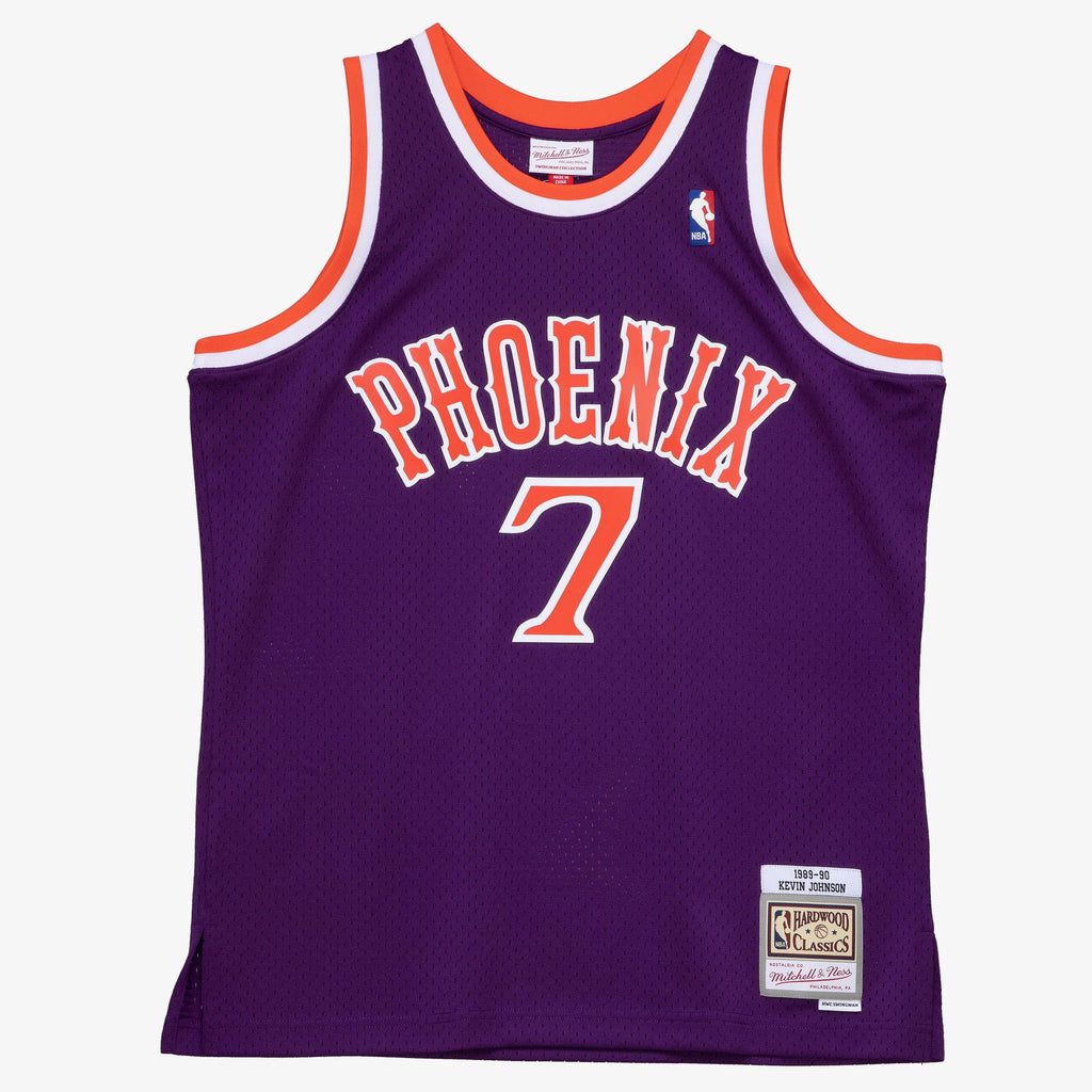 Phoenix Suns Kevin Johnson 1989 Dark Authentic Jersey - Purple