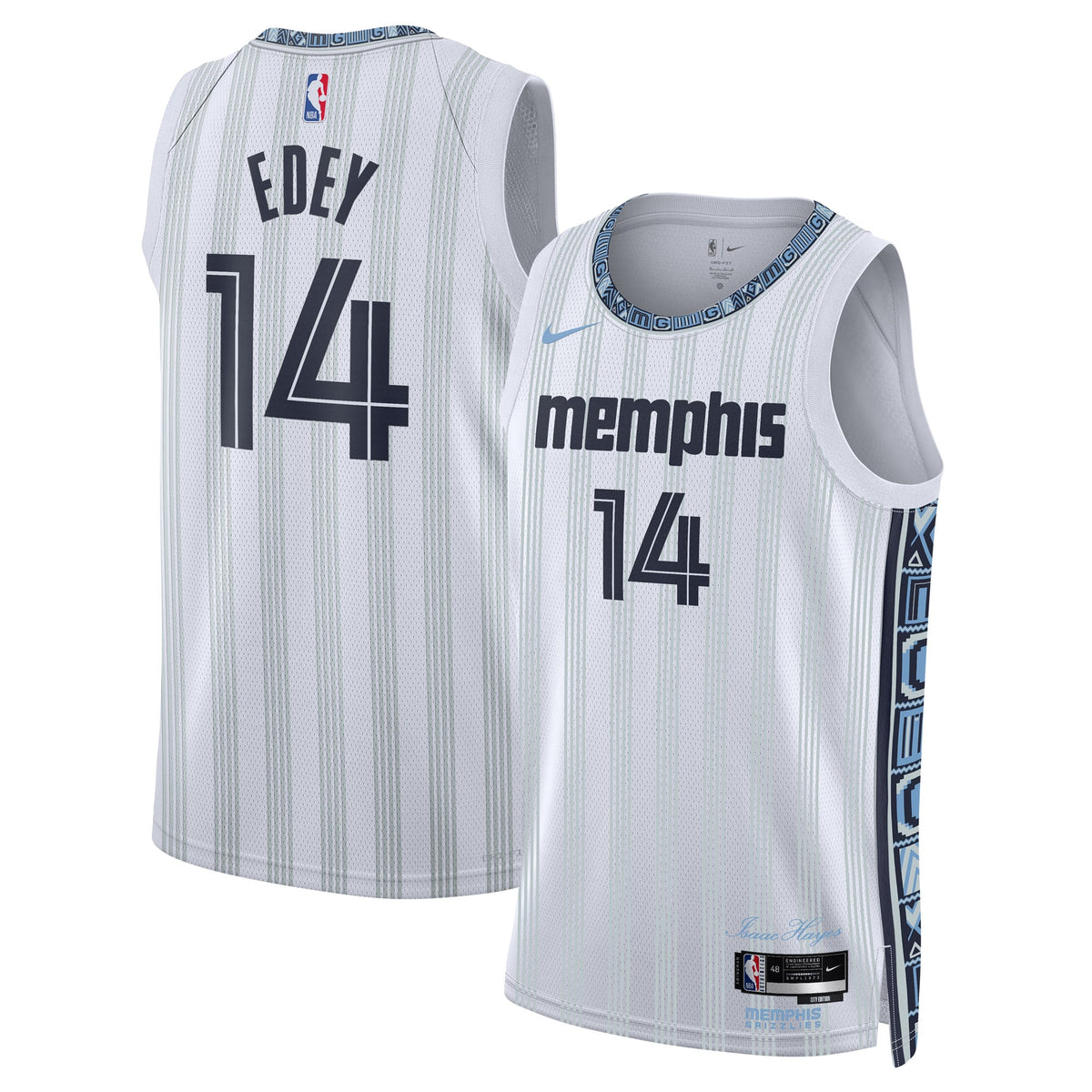 Memphis Grizzlies 2025/26 City Edition Swingman Jersey - Gray - Zach Edey - Unisex