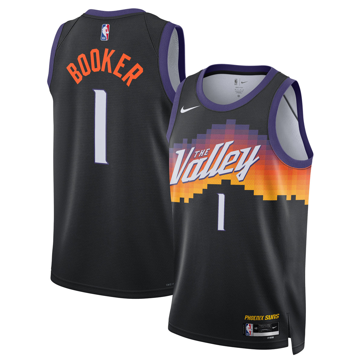 Phoenix Suns 2025/26 City Edition Swingman Jersey - Black - Devin Booker - Unisex
