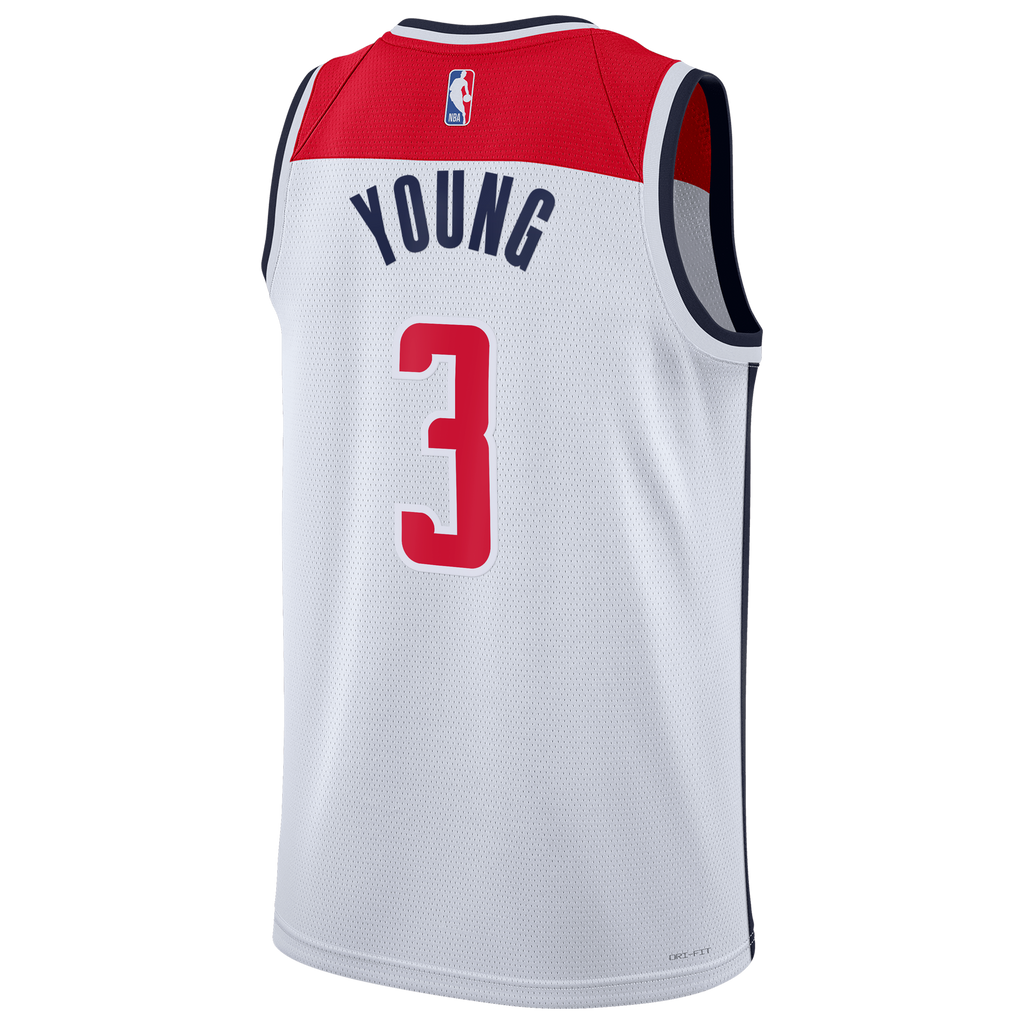 Washington Wizards Association Edition Swingman Jersey - White - Trae Young - Unisex