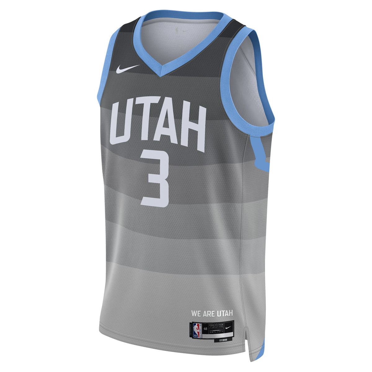 Utah Jazz 2025/26 City Edition Swingman Jersey - Gray - Keyonte George - Unisex