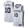 San Antonio Spurs Association Edition Swingman Jersey - White - Jeremy Sochan - Unisex