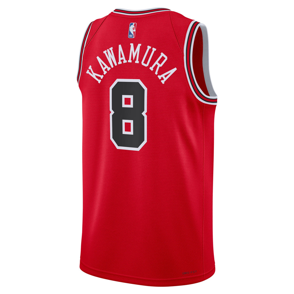 Chicago Bulls Icon Edition Swingman Jersey - Red - Yuki Kawamura - Unisex