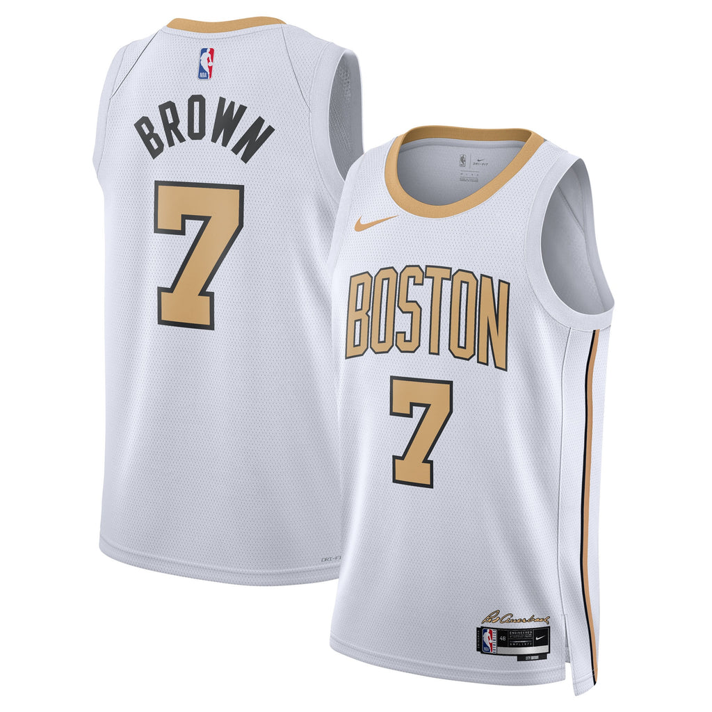 Boston Celtics 2025/26 City Edition Swingman Jersey - White - Jaylen Brown - Unisex