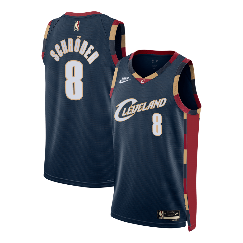 Cleveland Cavaliers Classic Edition Swingman Jersey - Navy - Dennis Schröder - Unisex