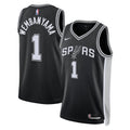 San Antonio Spurs Icon Edition Swingman Jersey - Black - Victor Wembanyama - Unisex
